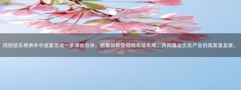 乐天堂fun平台开户：同创娱乐将携手中成集团进一步深化合作，拓展创新空间和市场布