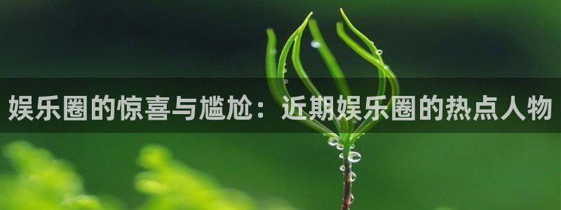 乐天堂fun体育3在线注册：娱乐圈的惊喜与尴尬：近期娱乐圈的热点人物